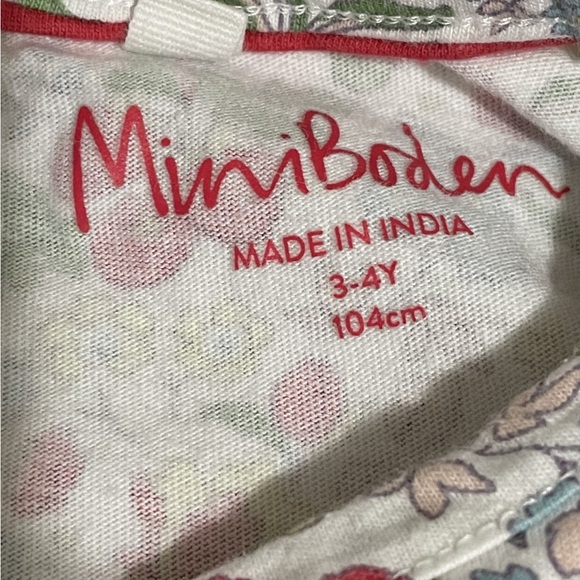 Mini Boden Unicorn AUTUMN BERRY Appliqué Dress - Picture 4 of 4